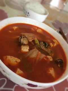 韩式海蛎子泡菜汤