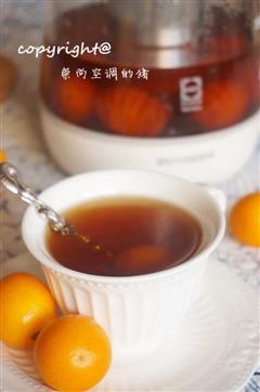 清新润喉水果茶-冰糖金桔茶
