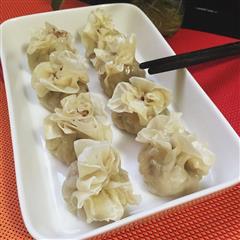 鲜肉笋末烧卖-桐乡烧卖皮，歙县的馅