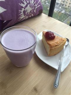 下午茶—紫薯牛奶热饮