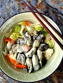白菜牡蛎炖冻豆腐