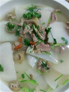 白萝卜羊肉汤