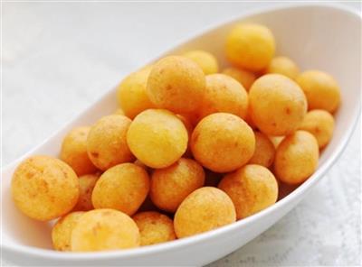 简单零食-自制炸红薯球/奶香地瓜丸子
