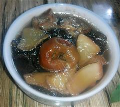 冬季咸柑橘昆布响螺片瘦肉汤