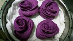 紫薯玫瑰花馒头的热量
