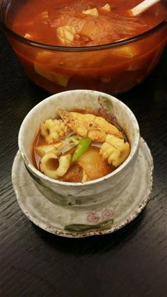 辣豆腐海鲜泡菜汤