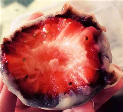 私房版本草莓大福-超美味，皮薄馅大低甜度