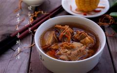 虫草玉米排骨汤-温润的一碗汤的热量