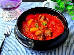 番茄炖牛腩-优康韩式料理