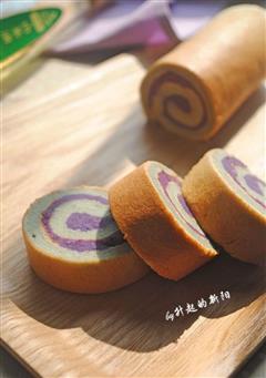 紫薯戚风蛋糕卷