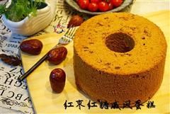 最适合女人节的蛋糕-红枣红糖戚风蛋糕
