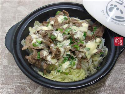 干酪牛肉白菜煲-砂锅白菜 