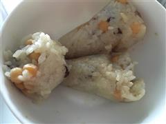 腊肉豌豆粽子