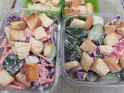 午餐-蔬菜沙拉+土豆泥