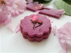 紫薯樱花饼干，有颜更好吃