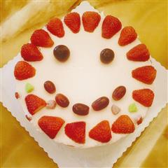 8寸草莓慕斯蛋糕-生日蛋糕 by漠漠