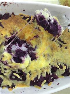 零食芝士焗紫薯泥