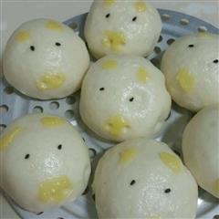 小猪奶黄包