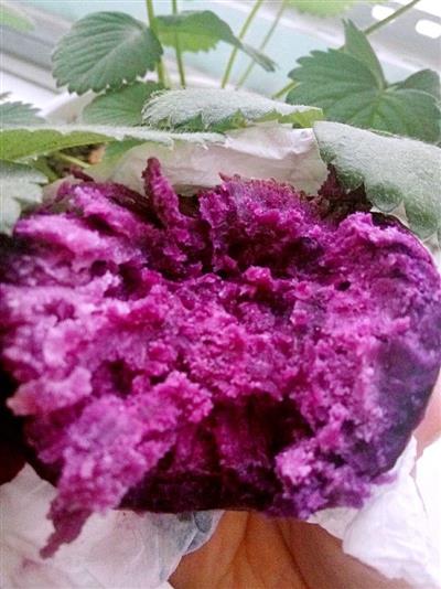 微波炉烤紫薯，土豆