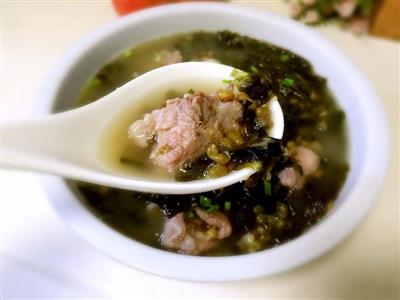 绿豆紫菜排骨汤