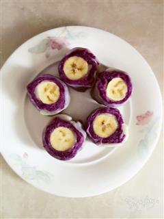 紫薯香蕉糯米卷