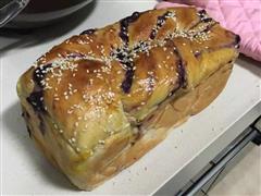 紫薯吐司中种法