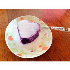 冰糖酸奶紫薯泥