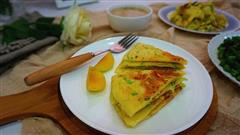 西葫芦鸡蛋饼-自制健康早餐