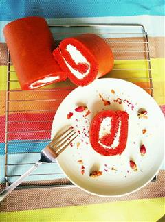 红丝绒蛋糕卷