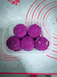 卡士达紫薯糕