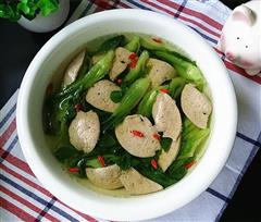 青菜秧猪肝汤
