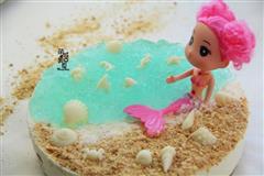 夏日最旺的人气沙滩-海洋慕斯蛋糕