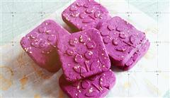 水磨糯米紫薯糕