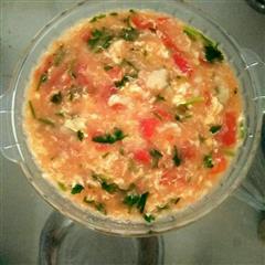 番茄鸡蛋疙瘩汤