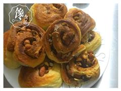 肉桂粉核桃坚果面包