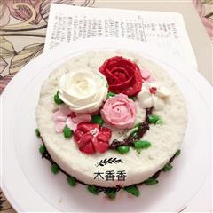 韩式米蛋糕裱花