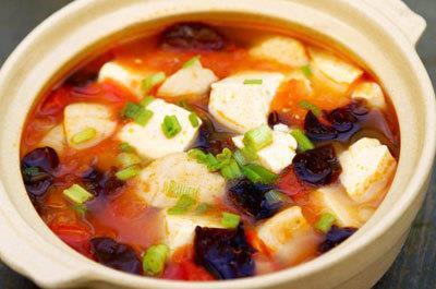 红果茄汁豆腐汤