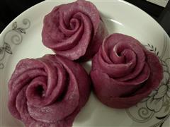 紫薯玫瑰花卷儿