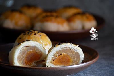 莲蓉酥皮月饼-亚麻籽油中式点心系列