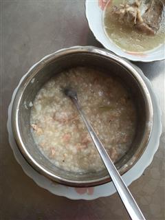 婴儿的中餐-冬瓜龙骨蒸米饭