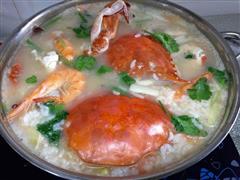 潮汕版虾蟹粥的热量