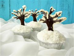 雪国的树-杯子蛋糕