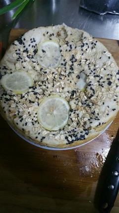 黑芝麻燕麦柠檬蛋糕