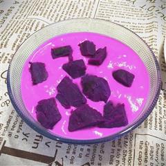 健康美味低脂的紫薯奶昔