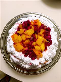 水果奶油蛋糕