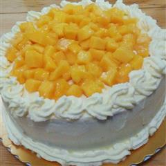 鲜芒果奶油生日蛋糕八寸