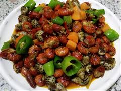 麻辣花螺龙虾尾