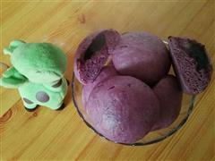 奶香紫薯豆沙包