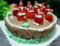 圣诞雪人蛋糕