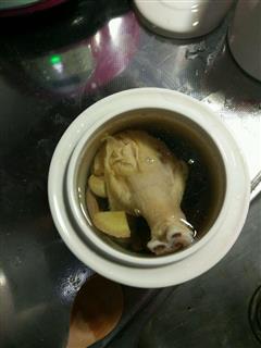 鸡腿鸭心香菇汤